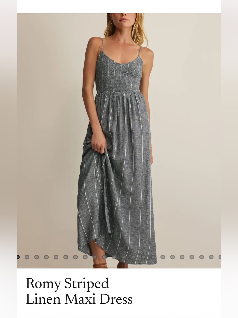Zsupply Romy Striped
Linen Maxi Dress
